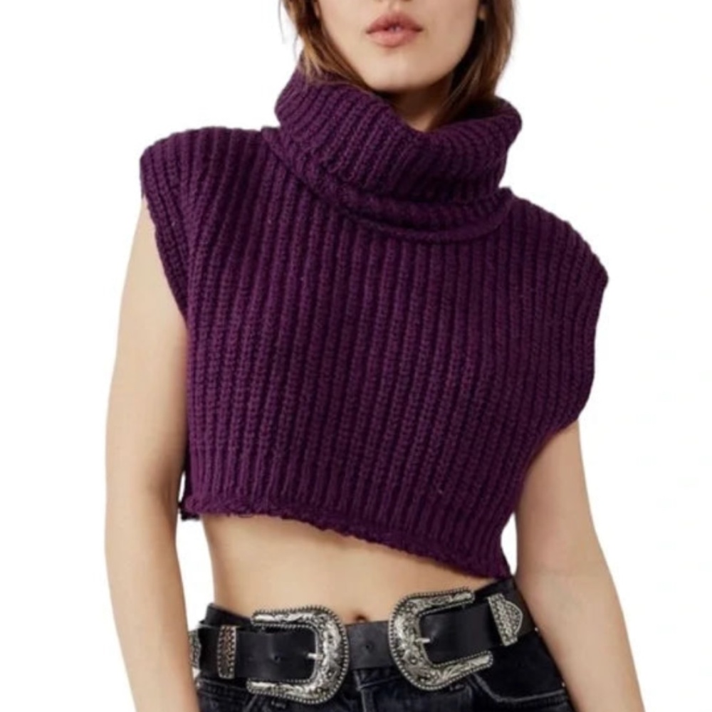 Free People Honey Bunny Crop Sweater